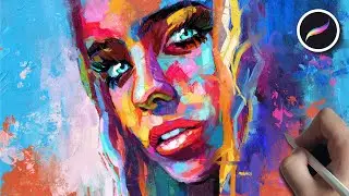 How I Painted a Portrait with Oils in Procreate in the Style of Françoise Nielly