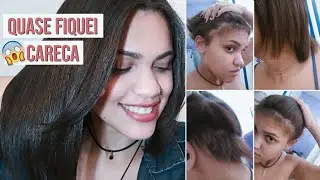 MEU CORTE QUIMICO - Parte 1 | Cabelo destruído com GUANIDINA ✨