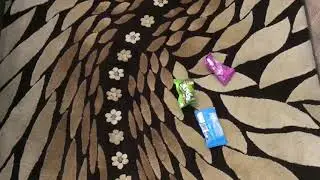 Throwing skittles on the floor