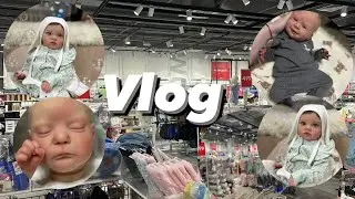 Vlog☀️// Shopping at SinSay 🛒🛍️// PAINTING A REBORN DOLL 🎨// New arrivals for babies 😍