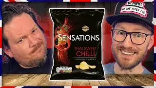 Americans Try BRITISH Walkers Sensations Crisps!!