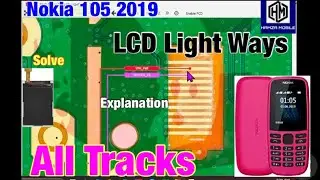 Nokia 105 2019 (TA-1174) LCD Light ways,Not Light in LCD Problem Solution All Tracks ways with Expln