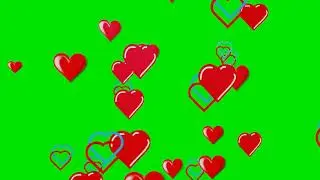 Heart Background Green Screen Free HD Videos And Clips