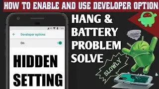How to turn on developer option and use it | lag problem in free fire & bgmi | battery problem