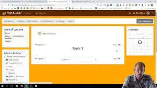 Moodle - Organizing Sections