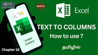 How to Splitting the data using Text to Columns ? - Advanced Excel 365 in tamil 2024