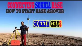HOW TO START WORK WITH SOKKIA GRX3 GPS:HOW TO CONNECT AND START RTK WORK WITH SOKKIA GRX3/URDU#HINDI