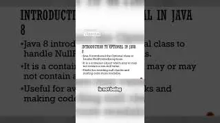 Java 8 Optional Class Explained | Master Null Handling in Java Like a Pro |