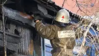 Новости от Спутник-ТВ, про пожар на ул. Красноармейская