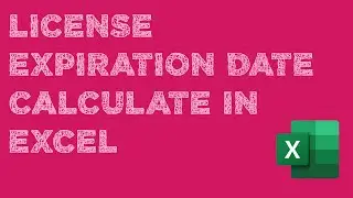 license expiration date calculate in excel | লাইসেন্সের মেয়াদ শেষ হওয়ার তারিখ বের করুন