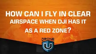 How can I fly in clear airspace when DJI has it as a red zone?