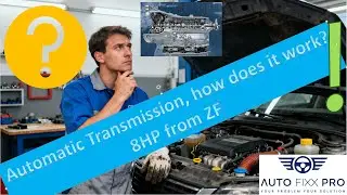 Automatic gear box  explaining the function and parts with english subtitles 8HP from ZF