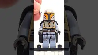 LEGO SW1077 Minifigure Mandalorian Tribe Warrior - Female, Black Cape 