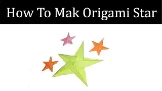 How to make origami star with paper   DIY school project   Easy Origami Bed Paper Crafts For School