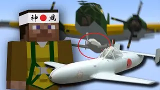 Minecraft Flans Mod: Working Kamikaze Aircraft - Devblog #81