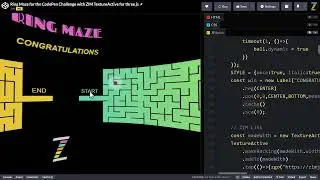 ZIM Explore! 89. 3D Maze! #JavaScript #Canvas #threejs #maze #TextureActive ZIM #ZIMjs