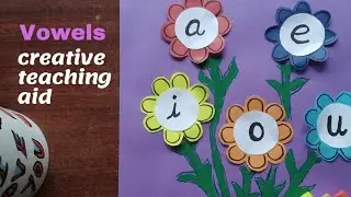 vowels TLM/creative teaching methods/English teaching aid for primary school student/Gj studies 😀