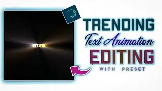 New Text Animation Alightmotion Preset & Tutorial In Telugu 🔥⚡|| Anreddy Ritvik Reddy