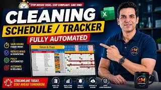 How To Create CLEANING SCHEDULE in Excel / Cleaning Schedule in Excel / Cleaning Schedule