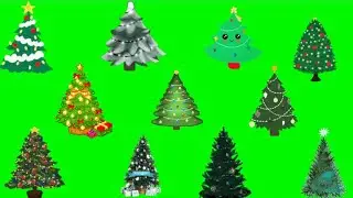 Christmas Tree Green Screen Animation