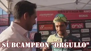 Daniel F. Martínez Reacción al ser Subcampeón Giro d Italia 2024