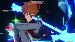 Genshin Impact - The Great Snowboar King Boss, Crimson Agate