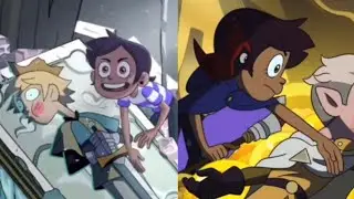 Luz and Pilot Luz slapping Hunter comparison