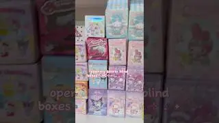 my melody blind boxes! 💕 #sanrio #blindbox #blindbag #asmr#kawaii #unboxing#hellokitty#mymelody#diy