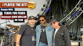 Hangin' With Tears For Fears' Jamie Wollam On Stage! 🥁 (Tour Kit Walkthrough)