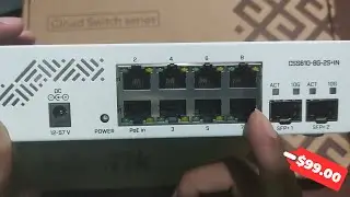 [ Bongkar ] 10GbE + 1GbE Switch MikroTik CSS610-8G-2S+IN Hanya $99