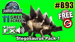 Stegosaurus Green Screen 3D