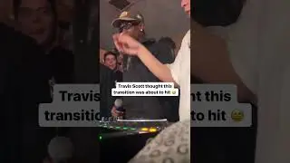 That transition was 💩 lol Travis needs to stick to rapping 💀😂 #dj #djing #travisscott #rap #funny