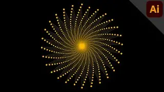 Create a dotted spiral | ILLUSTRATOR TUTORIAL - ABSTRACT & CREATIVE
