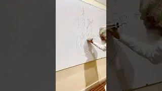 Muhammad SAW Arabic Calligraphy Tutorial By Sir @Mamjadalvi 🧑🏻‍🎨❤️ #shorts