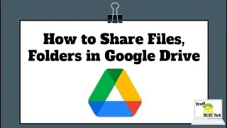 Share Files and Folders in Google Drive