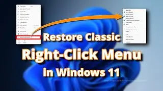 Bring Back the Classic Right-Click Menu in Windows 11 (100% Reversible Fix)