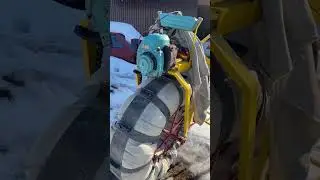 Самоходная платформа на лыжах