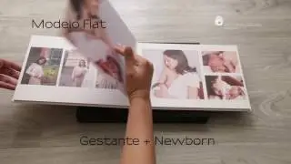 Modelo Álbum Flat ( Gestante + Newborn)