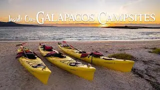 What It’s Like to Camp & Kayak in the Galápagos | Remote Beach Camping in South America ⛺