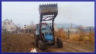 Вспашка Земли Трактором 