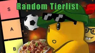 Doing Random Tier Lists