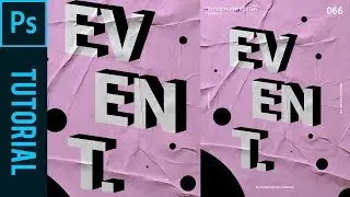 Glued Paper Poster - Tutorial Photoshop CC 2019