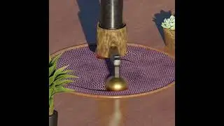 3D Animated Blender Animation using Dynamic Paint.