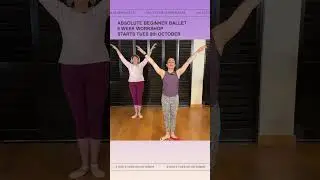 Come and join us in our ABSOLUTE BEGINNER BALLET and connect with your dancer within!