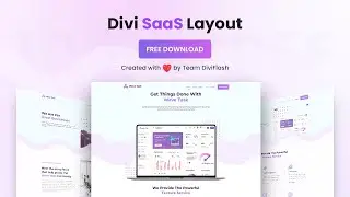 Divi SaaS Layout by DiviFlash [FREE DOWNLOAD]