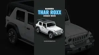 Mahindra Thar Roxx Everest White 🤍