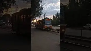 Tatra T6B5SU, б/н 2844 маршрут №10 на улице Ангарская