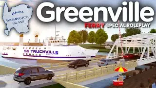 We took a FERRY to a CUSTOM ISLAND in Greenville! (SPECIAL ROLEPLAY) - Roblox