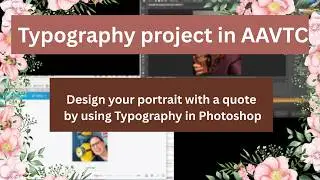 Design your portrait with a quote by using Typography in Photoshop