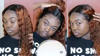 Watercolor W/ Adore Cajun Spice + Detailed Install | Tinashe Deep Wave Wig | VOXO